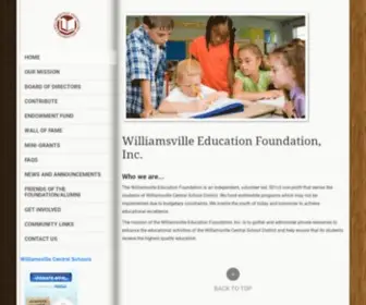 Wedf.org(Williamsville Education Foundation) Screenshot