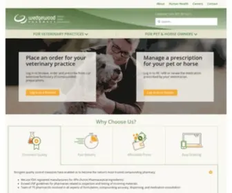 Wedgewoodpharmacy.com(Veterinary Pharmacy for Compounded Pet Medications) Screenshot