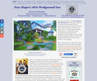 Wedgwoodinn.com(New Hope's 1870 Wedgwood Inn) Screenshot