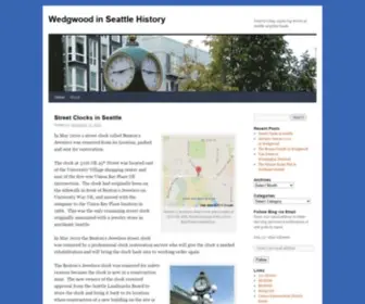 Wedgwoodinseattlehistory.com(Wedgwood in Seattle History) Screenshot