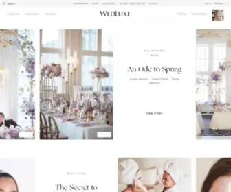 Wedluxe.com(WedLuxe Media) Screenshot