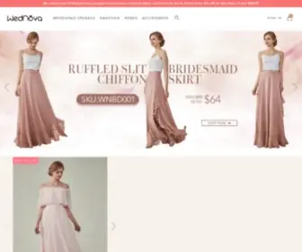 Wednova.com(Shop Cheap Bridesmaid Dresses under $100 Online at) Screenshot