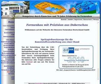 Wedo-Formenbau.de(Boryszew Formenbau Deutschland GmbH) Screenshot