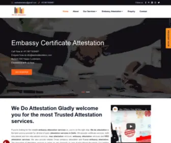 Wedoattestation.com(Embassy Attestation Services in Delhi) Screenshot