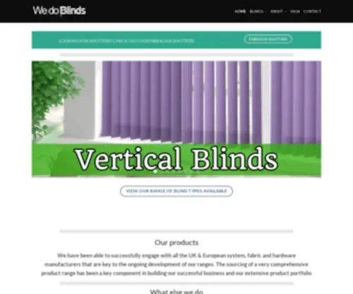 Wedoblinds.net(We Do Blinds) Screenshot