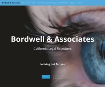 Wedolegal.com(Bordwell & Associates Legal Recruiters in Orange County) Screenshot