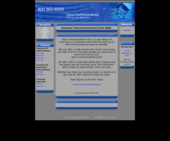 Wedophones.com(Voice Communications Inc.VoIP Lines & Hosted PBX) Screenshot