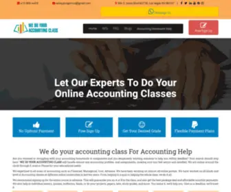 Wedoyouraccountingclass.com(We Do Your Accounting Class) Screenshot