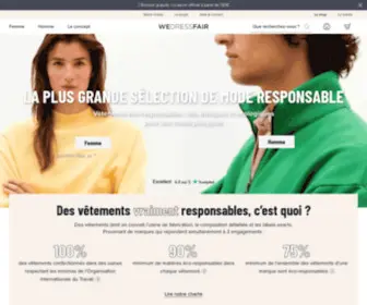 Wedressfair.fr(Boutique de mode éthique vraiment responsable) Screenshot