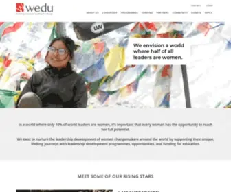 Weduglobal.org(Investing in Women Leading the Change) Screenshot