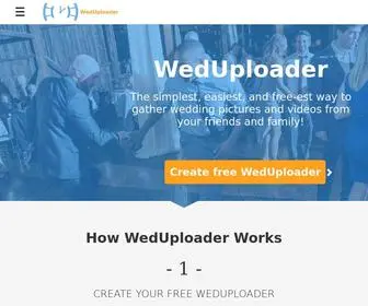 Weduploader.com(Collect photos and videos from your wedding guests for free) Screenshot
