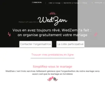 Wedzem.com(Le premier site de mariage participatif) Screenshot