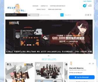 Weebinc.com(Weeb Inc. Here at Weeb Inc. our motto) Screenshot