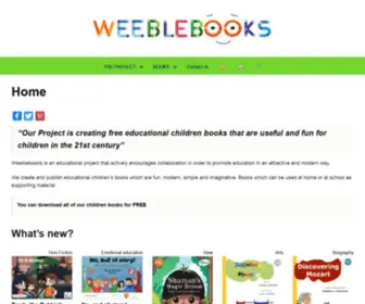 Weeblebooks.com(Cuentos y libros para jóvenes) Screenshot