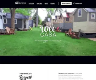 Weecasa.com(WeeCasa Tiny House Resorts) Screenshot