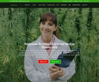 Weed-Crew.net(Buy Weed Online USA with PayPal & Credit Card Secure Payments) Screenshot