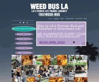 Weedbusla.com(Top Cannabis Bus Tours in Los Angeles) Screenshot