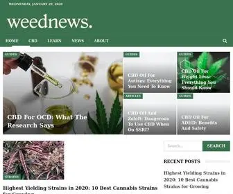 Weednews.co(Weed News) Screenshot