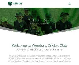 Weedonscricket.co.nz(Weedons Cricket Club) Screenshot