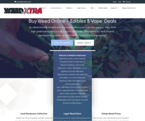 WeedXtra.com(Weed Xtra) Screenshot