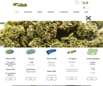 Weedyland.com(CBD Shop en France) Screenshot