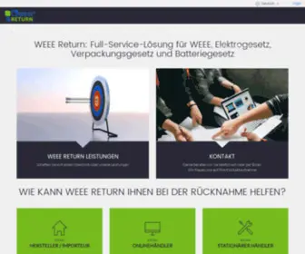 Weee-Return.de(WEEE Return von Remondis & TES Full Service für) Screenshot