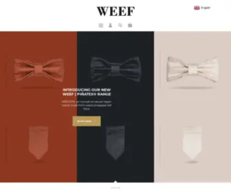 Weefwear.com(At WEEF we believe that leather) Screenshot