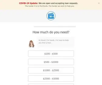 Weekday-Funds.com(Get a secure loan as soon as the next business day) Screenshot