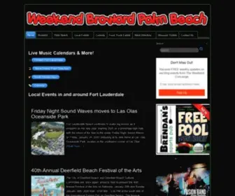 Weekendbroward.com(Discover Live Music from Ft Lauderdale to West Palm Beach) Screenshot