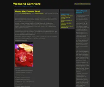 Weekendcarnivore.com(Weekend CarnivoreWeekend Carnivore) Screenshot