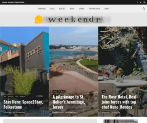 Weekendr.co.uk(Home) Screenshot