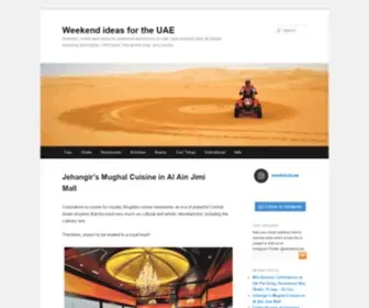 Weekenduae.com(Weekend ideas for the UAE) Screenshot