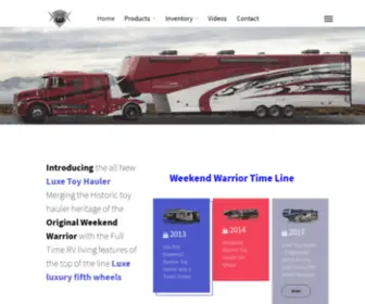 Weekendwarriortoyhauler.com(The Genuine Weekend Warrior Toy Hauler) Screenshot