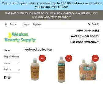 Weekesbeautysupply.ca(Weekes Beauty Supply) Screenshot