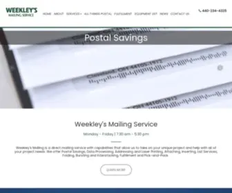 Weekleysmailing.com(Weekley's Mailing Service) Screenshot