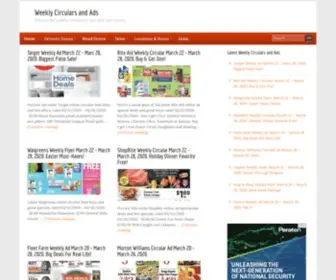 Weeklycircularad.com(Weekly Circulars and Ads) Screenshot