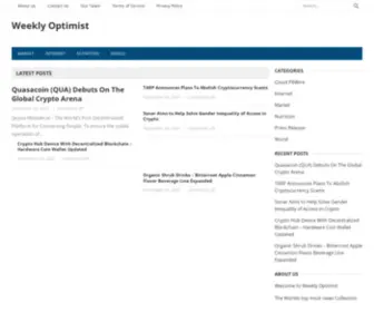 Weeklyoptimist.com(Weekly Optimist) Screenshot