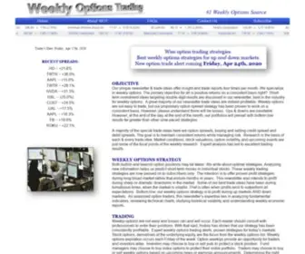 Weeklyoptionstrading.com(Weekly Options Trading Strategies) Screenshot