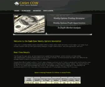 Weeklyoptiontrade.com(Cash Cow Newsletter) Screenshot