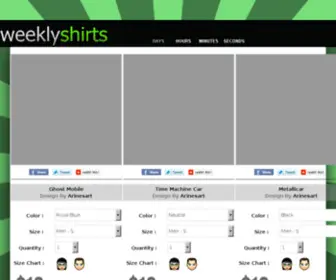 Weeklyshirts.com(Weeklyshirts) Screenshot