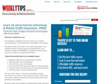 Weeklytips.com(WeeklyTips Newsletter) Screenshot