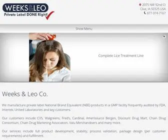 Weeksleo.com(Weeks & leo create a wide range of private label over) Screenshot