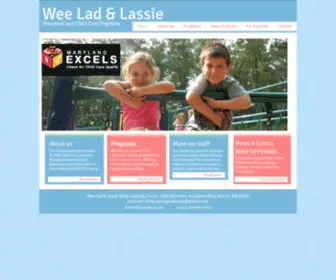 Weeladandlassie.com(Wee Lad & Lassie Early Learning Center) Screenshot