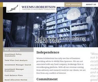 Weemsrobertson.com(Weems & Robertson) Screenshot