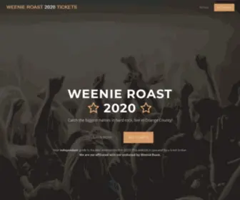 Weenieroast2020.com(Weenie Roast 2020 Tickets) Screenshot