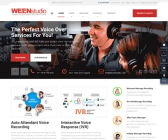 Weenstudio.com(Professional Voice Over Recording Services) Screenshot