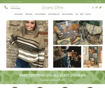 Weepingwillowstrunk.com(Local Women's Appareal Boutique in Vinton County) Screenshot