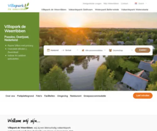 Weerribben.com(Villapark Weerribben) Screenshot