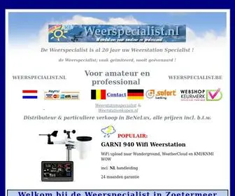 Weerspecialist.nl(Weerstation kopen en weerspecialist) Screenshot