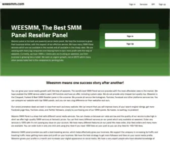 Weesmm.com(The Best SMM Panel Wholesaller Provider In World) Screenshot